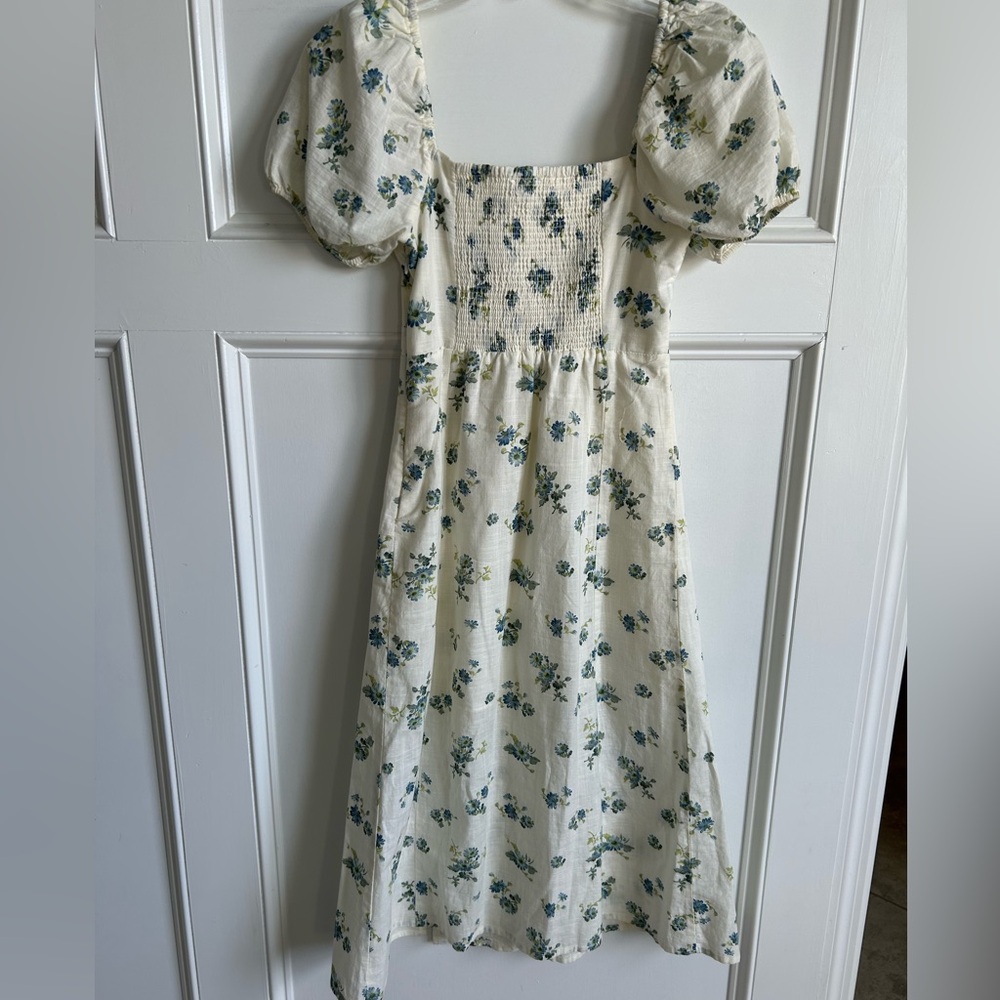 & Other Stories Linen like floral maxi dress - Picture 5 of 8